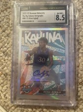 Ochai Agbaji 21-22 bowman university The Big Kahuna Autograph CSG 8.5 SP 100/150