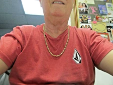 Unisex 24.5 in. Diamond Cut Rope Chain Necklace 100% Solid 14k Gold   MAKE OFFER