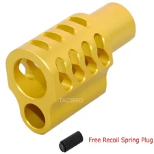 Gold Anodized Aluminum 1911 .45ACP Muzzle Brake Type-A
