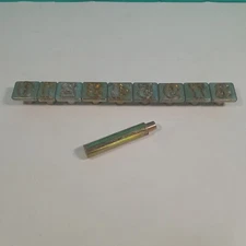 Vintage Crafttool Co. Large Number 0-9 Metal Punch Full Set Stamps Leather USA 