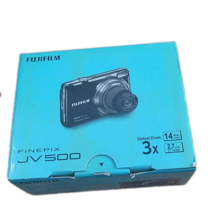 Fujifilm FinePix JV Series JV500 14.0MP Digital Camera - Black, photo 1 of 5