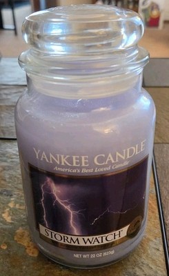 NEW Yankee Candle Company Storm Watch Jar 22oz 22 OZ Retired Made in USA Unused