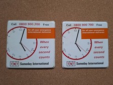 Beer Mats / Coasters TNT Sameday International x 2 Vinyl Covering