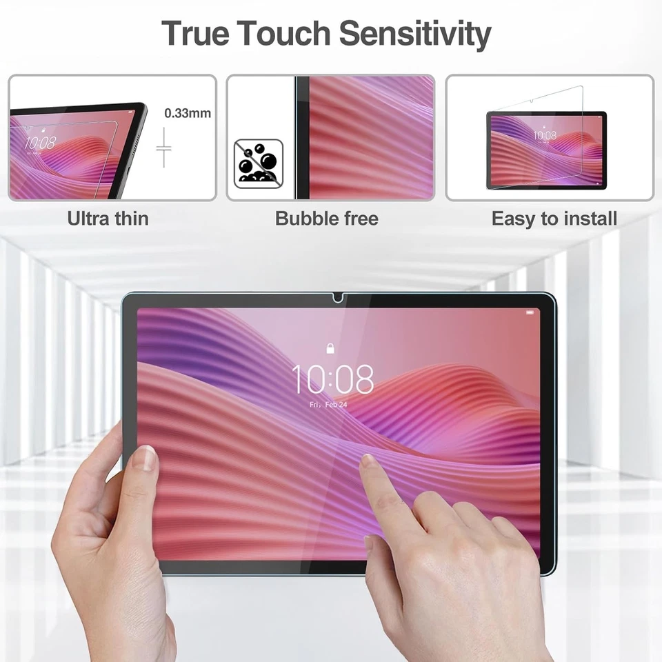 10.1 Zoll 9H Gehärtetes Displayschutz für Lenovo Tab 10.1 2025 Panzerfolie GLas - Bild 4 von 4