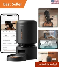 WiFi Pet Feeder with 1080P Video, Low Food Alerts & Night Vision Capability