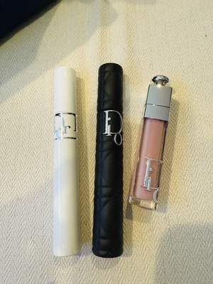 Dior Gift Set Denim Cosmetic bag + 2 Mascaras + 1 Lip Maximizer
