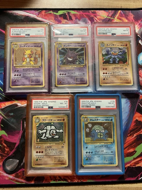 Complete 1999 Pokemon Japanese Masaki Vending Series Set PSA 8