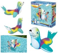 Bestway Aufblasbare Robbe - Aufblastier Luftmatratze Reittier Schwimmtier