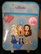 Lil' Bratz 2000s Doll Storage Rolling Luggage Blue Wheeled