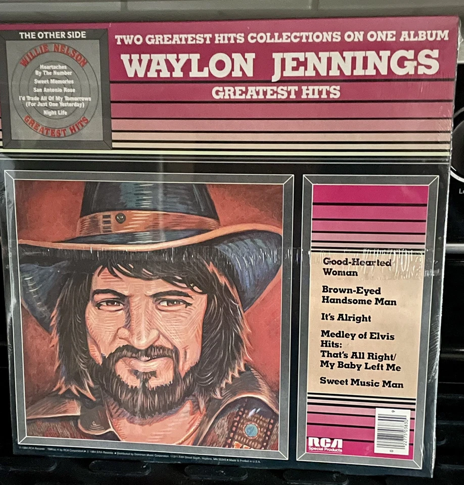 FACTORY SEALED !  WILLIE NELSON/WAYLON JENNINGS Greatest Hits RCA DPL1-0675  - Image 3 of 4