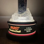 Vintage Pabst Genuine Draft Beer Light Up Ice Sign Bar Man Cave Works Rare