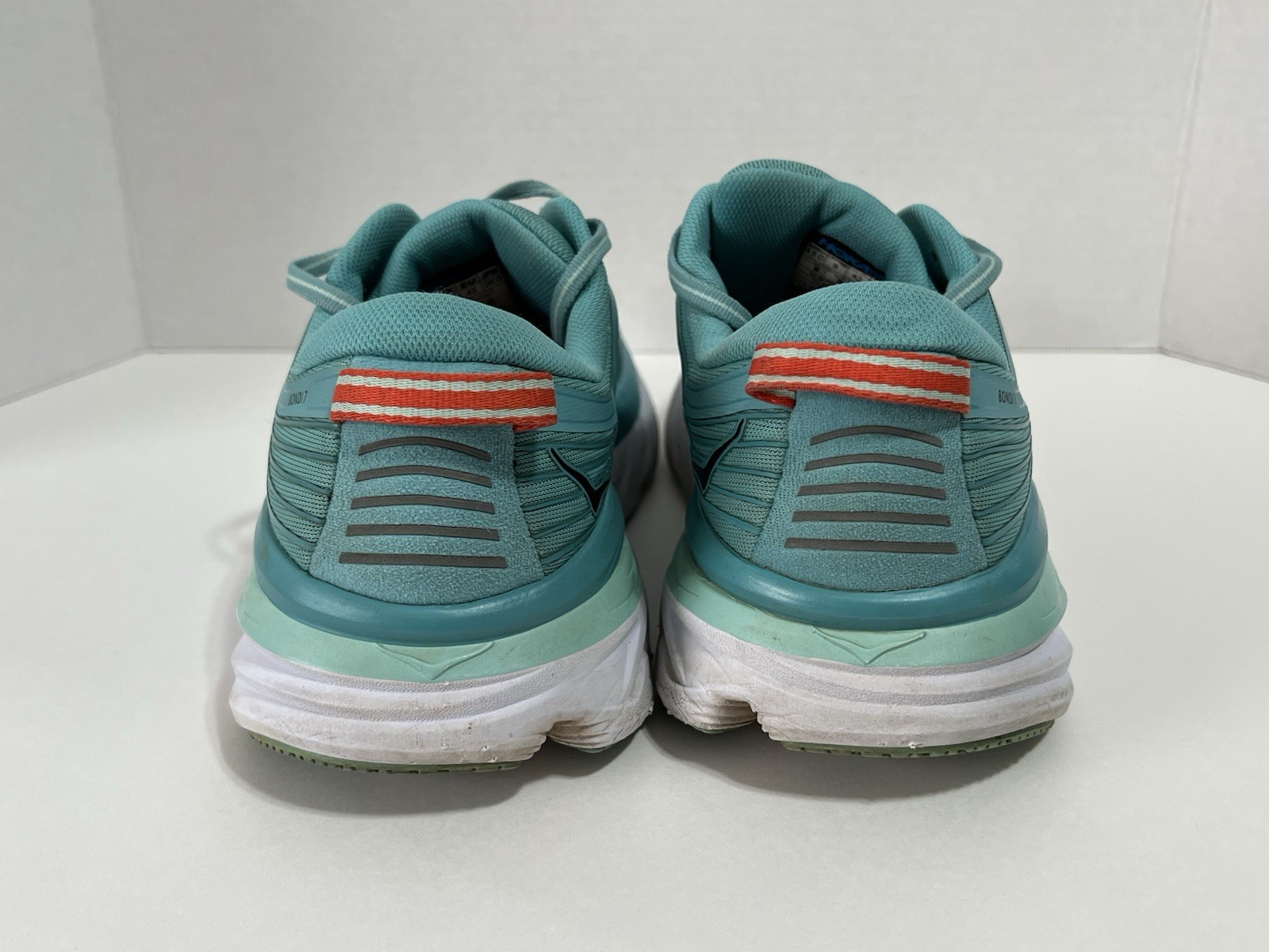 Hoka Women’s Bondi 7 Wide Running Shoes Aquarelle/Eggshell Blue Size US 9.5D thumbnail 4