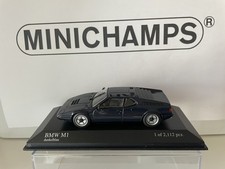 Minichamps BMW M1 E26 Bj. 1978-1981, Dark Blue, M.1: 43, Boxed
