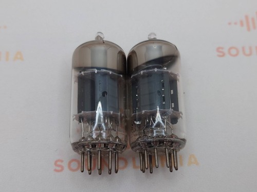 Valvo ECC82 Short Plates 30-deg Angled O-getter Matched Pair (A)-Hamburg '61 Gf0 - Picture 3 of 8