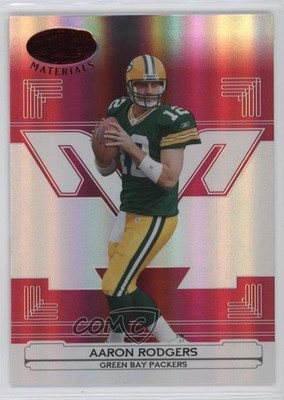 2006 Leaf Certified Materials Mirror Red 82/100 Aaron Rodgers #54 ms9