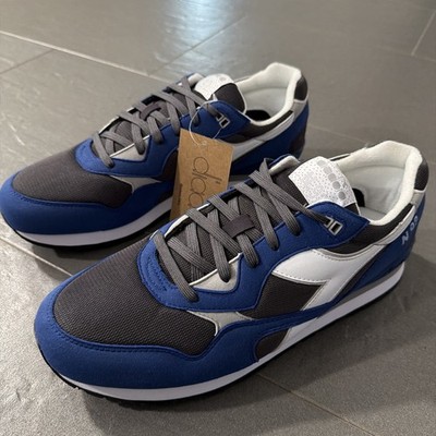 Diadora N.92 Lace Up Mens Sneakers Navy Blue White Casual Shoes Size 12 M
