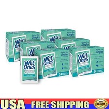 Pocket Size Hypoallergenic Hand Wipes Individually Wrapped Travel Wipes New