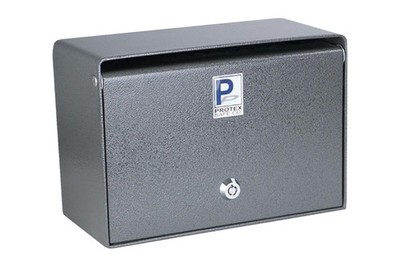 Protex SDB-200 Drop Safe, Tubular Lock, Anti-Fish, Compact, Grey Finish