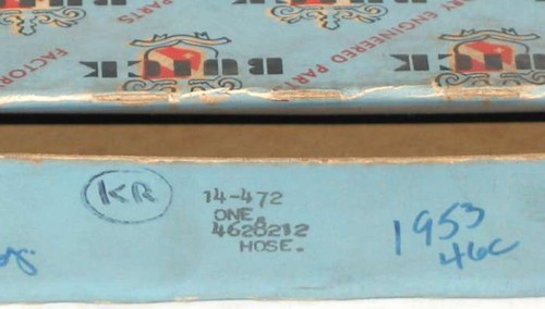 1953 Buick Special convertible NOS convertible top pump hoses 4628211-12 - Picture 5 of 7