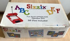 Sizzix Alphabet Set Uppercase Fun Serif Die Cut Original Set 38-0606