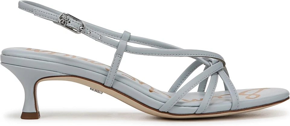 Sandalia de tacón de gatito Sam Edelman para mujer con tiras Cressa nueva sin caja Foto 2 de 4