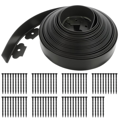 #ad Garden Edging Border50FT 2 Inch Tall Landscape Edging with 75 Spikes for Law... $54.31