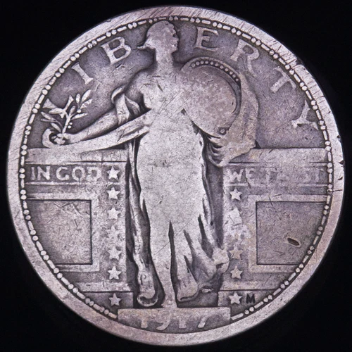 1917 Standing Liberty Quarter Type 1 Good Philadelphia