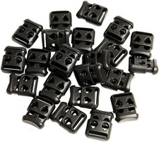 Wixine 20Pcs Shoe Lace Shoelace Buckle Rope Clamp Cord Lock Stopper Run Sports C