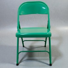 Habitat Macadam Metal Folding Chair Green 7162941 Office Dining Kitchen Sturdy