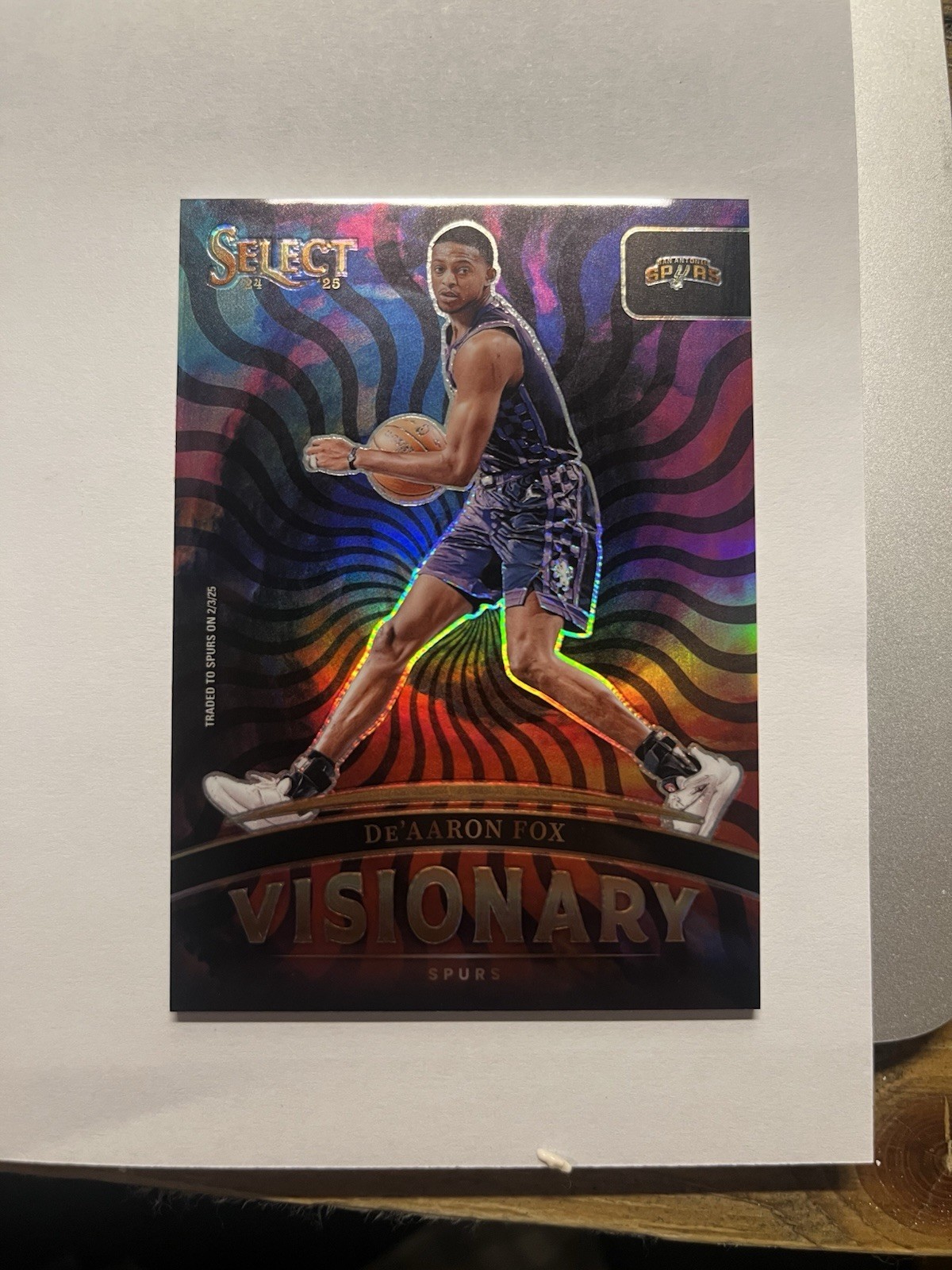 De'Aaron Fox 2024-25 Panini Select Basketball Visionary SSP B1