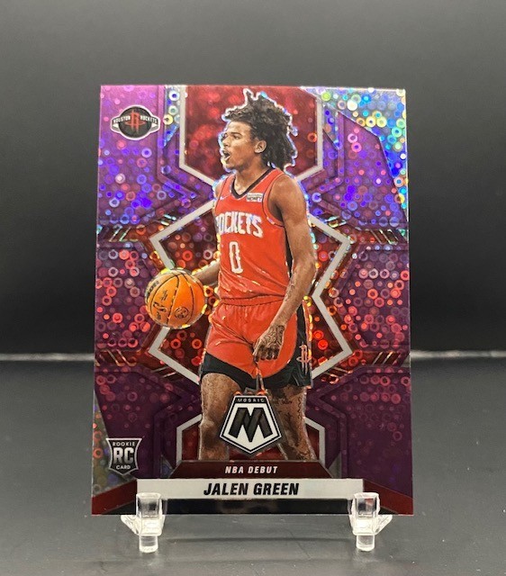 2021-22 Panini Mosaic NBA Debut Jalen Green #262 Purple Fast Break Prizm 24/50