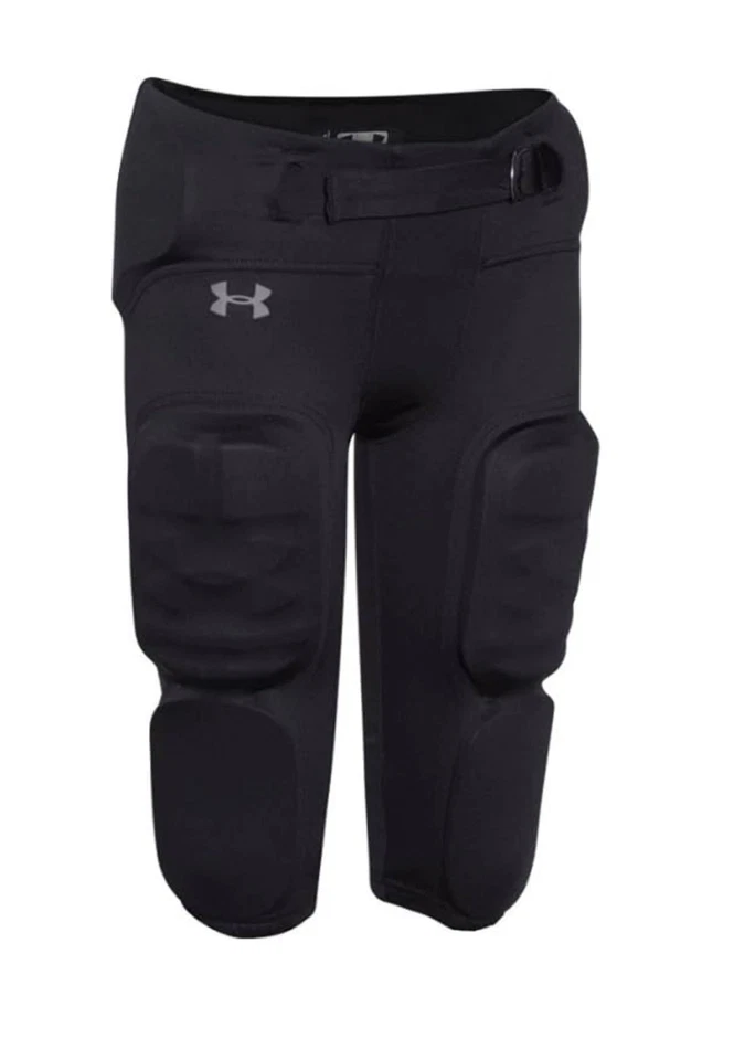 Pantalones de fútbol Under Armour juveniles medianos con almohadillas integradas incorporadas Foto 2 de 4