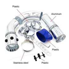 376mm Universal Car Cold Air Intake Pipe Kit Combined Alumimum Induction System