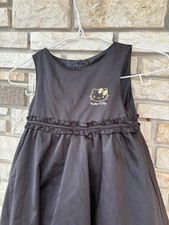 Hello Kitty Girls Elegant Tulle Dress Black