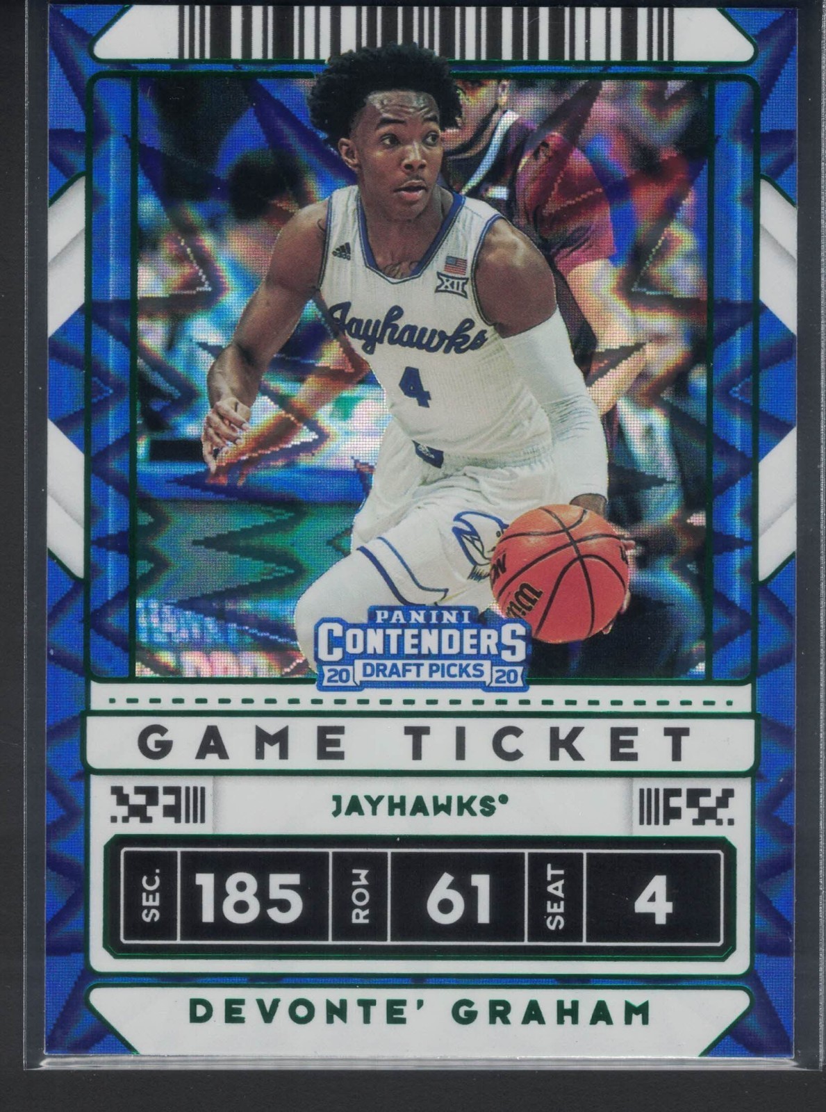 2020 Panini Contenders Draft Pick Devonte Graham #31 Jayhawks