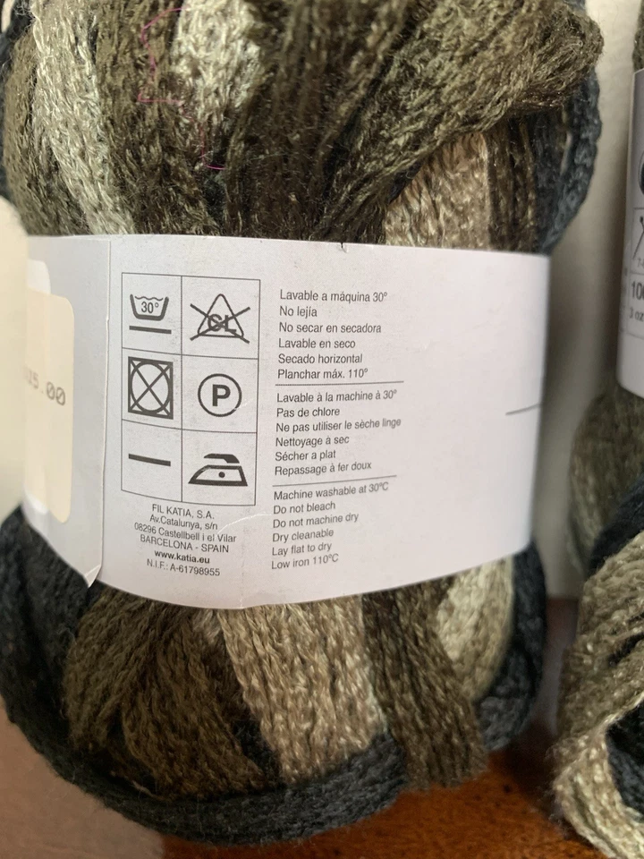 Lot of 4 Katia Triana Yarn Acrylic Spain Color 43 Same Dye Brown Browns - Image 4 of 4