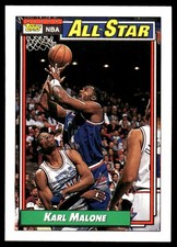 Karl Malone 1992-93 Topps #123 Utah Jazz NBA READ FREE SHIPPING AutographDen