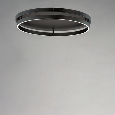 Black LED Flush Mount from the Groove WiZ Collection