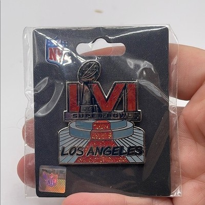 NFL Super Bowl LVI Los Angeles Red and Silver Pin