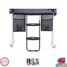 Elegant 2-Step Trampoline Ladder with Anti-Slip Steps and Storage Bag - 220 lbs
