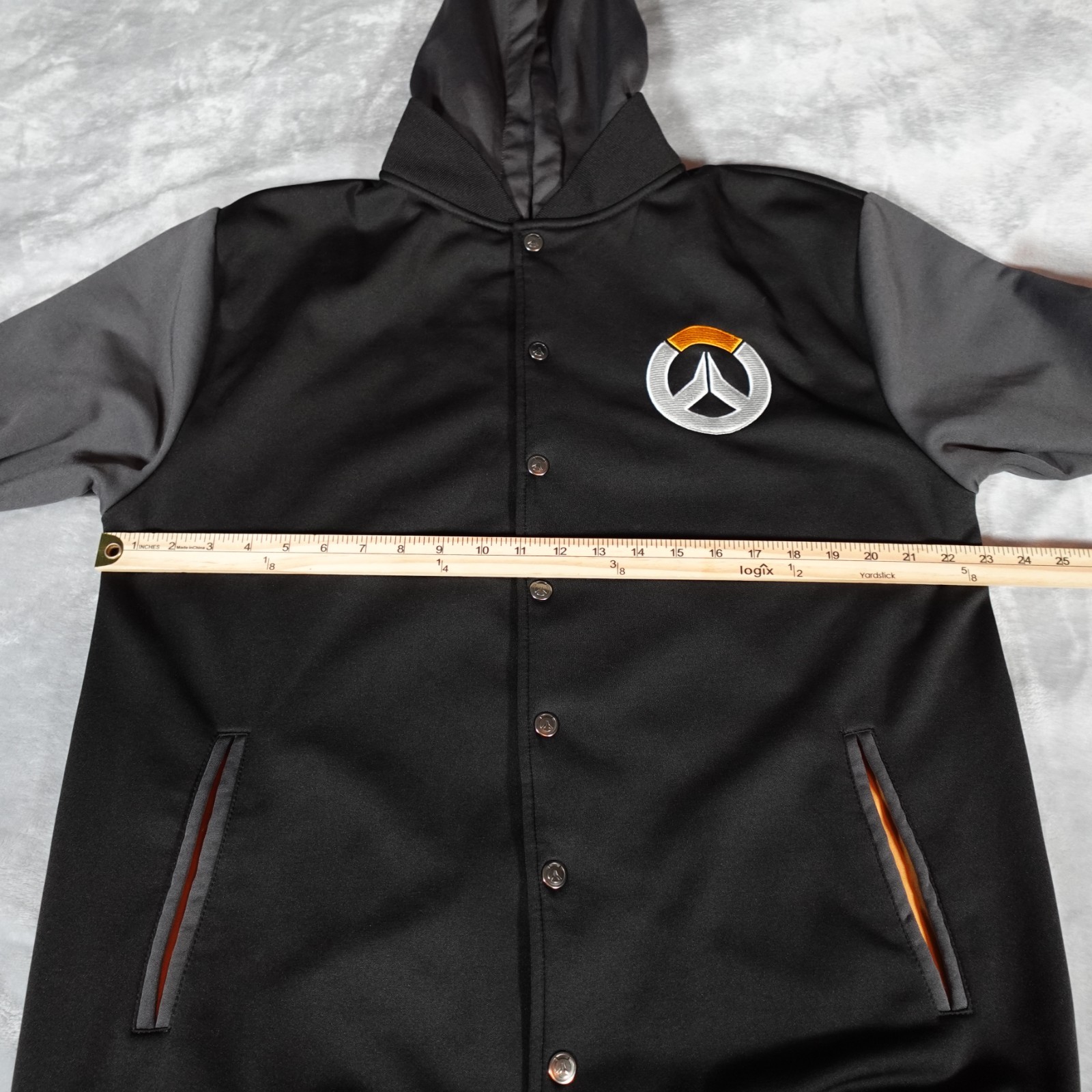 Blizzard Overwatch Snap Button Bomber Jacket Mens… - image 8