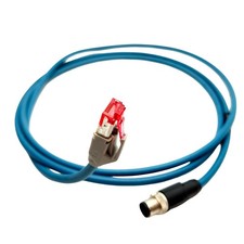 Keyence OP-87457 PLC Ethernet Cable M12 4-pin to RJ-45 2 Meters Length