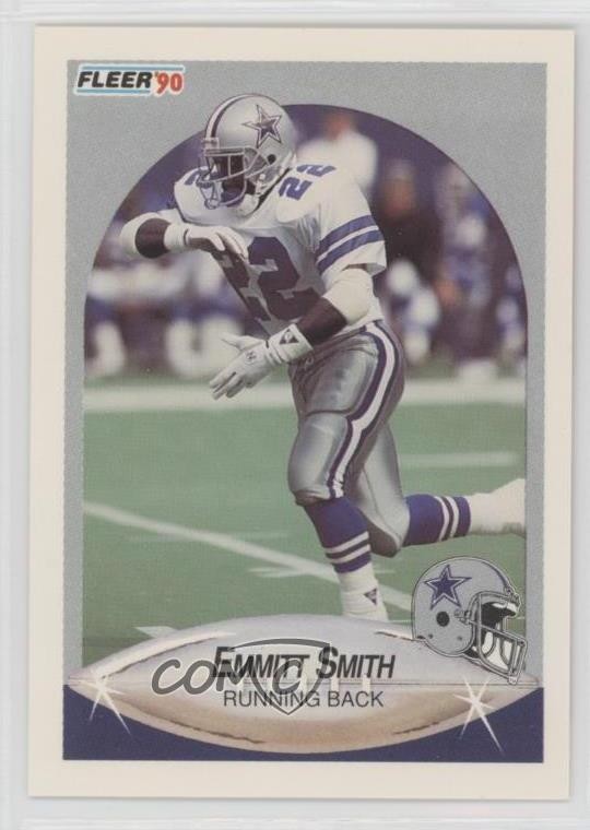 1990 Fleer Update Emmitt Smith (Large NFLPA Logo) #U-40 HOF 10j2