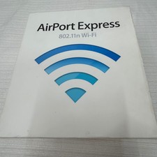 Apple AirPort Express 802.11n Wi-Fi Base Station Model A1264 with Setup CD