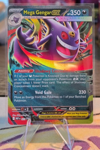 Pokemon TCG Mega Gengar Ex MEP073 Mega Evolution Black Star Promo NM
