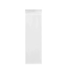 100 Count Clear Resealable Tall Thin Zip Bags, Long Thin Ziplock Bags - 2" x ...