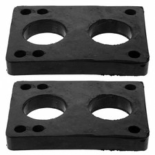 2Pcs Skateboard Riser Pads Premium PU Shockproof Damping Black