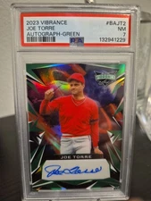 2023 Leaf Vibrance Joe Torre #BA-JT2 Printing Plate Auto Green/12  POP 1