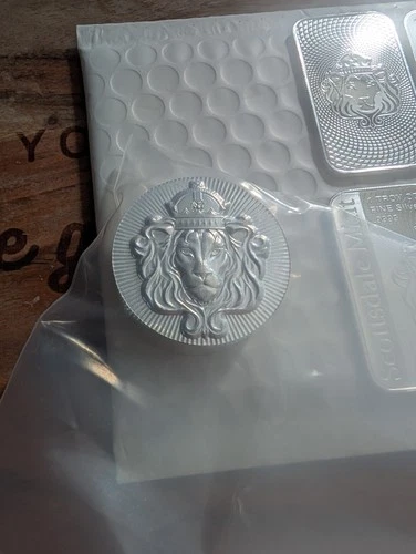 1 x 5 oz .999 Silver STACKER ROUND by Scottsdale Mint - 5 oz .999 Silver