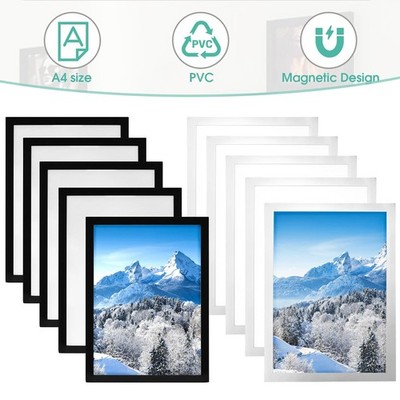 10Stk Magnetrahmen A4 Bilderrahmen Wasserdichtes Display Rahmen Dokumentenhalter